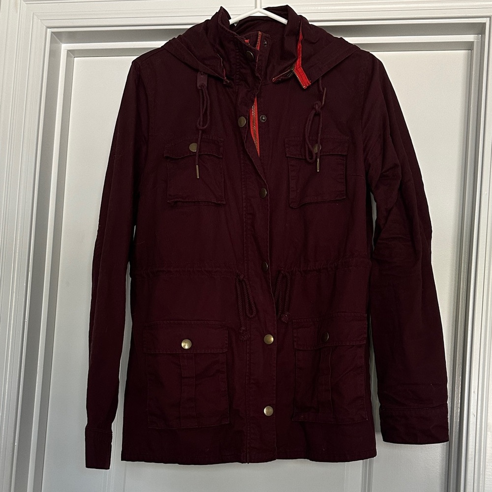 41 Hawthorn Rich Burgundy Utility Jacket